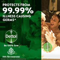 Dettol Original Germ Protection Bathing Soap Bar (400gm) | Kills 99.99% germs, 100g - Pack of 8