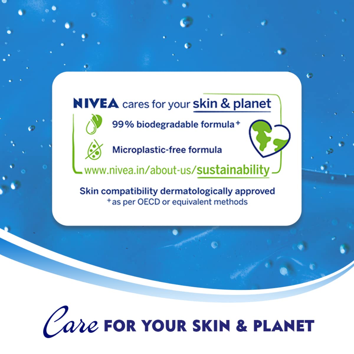 NIVEA Fresh Pure 125 ml Body Wash| Shower Gel with Sea Minerals and Care Oil | Pure Glycerin for Instant Soft & Summer Fresh Skin|Microplastic Free |Clean, Healthy & Moisturized Skin