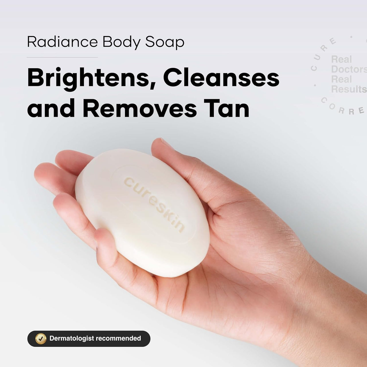 Cureskin Radiance Body Soap | For Pigmentation & Sun Damage with Alpha Arbutin, Kojic Acid and Ucuba Butter | Kojic Soap for Men & Women | Kojic Acid Soap for Skin Whitening | Soap Tan Removal, 75 g (Pack of 2)