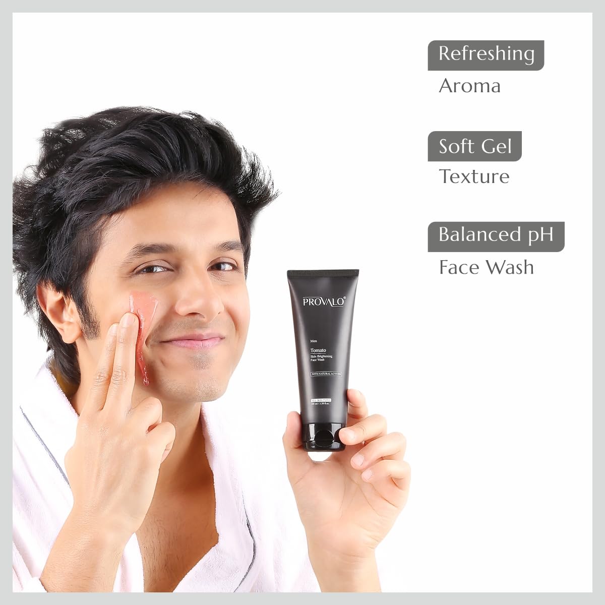 Provalo Tomato Natural Face wash For Glowing - 100ML | Brightening And Radiant Skin | Face Wash For Men | For Oily, Acne Prone and Dry Skin