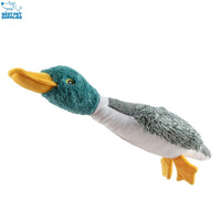 Best Pet Supplies Interactive Mallard Mates Dog Toy with Crinkle and Squeaky Enrichment for Small and Medium Breed, Cute and Plush - Mallard Duck Wing Bundle (Gray, Gray, Brown), Small