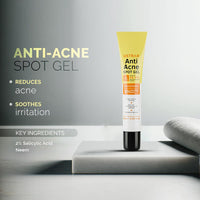 Ustraa Gentle Pore Care Combo - Foaming Face Wash - Sensitive Skin - 150 ml | Moisture Retention | with Ceramides & Anti Acne Spot Gel - 15ml | Reduces 99.9% Pimple-Causing Germs | Neem & Vitamin B3