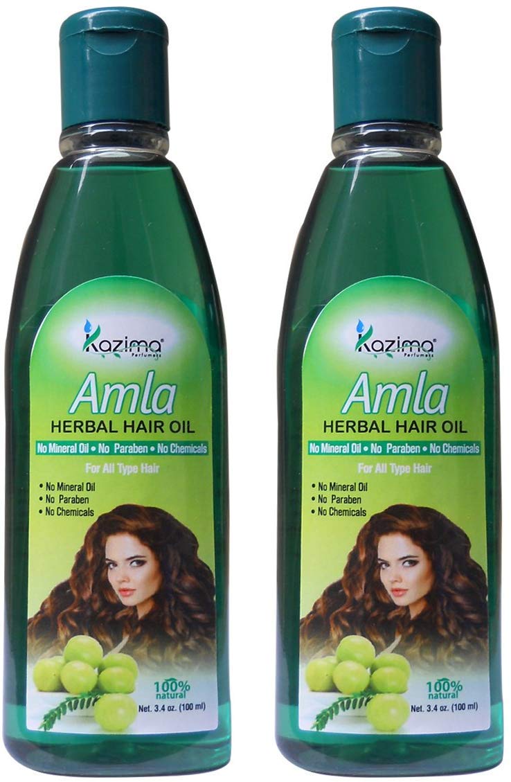 KAZIMA Amla Herbal Hair Oil Ideal For Hair Fall Repair Oil & Hair Fall Controll (100ML) (Pack of 2)