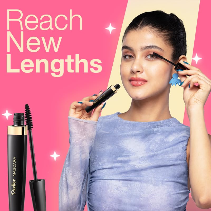 Dazller Lash-a-Long Mascara, Lightweight, Water-resistant, Smudge-proof, Clump-free, Enriched with Lash-friendly emollients, 12.5g