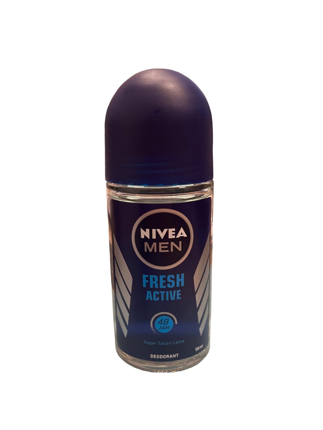 NIVEA MEN Fresh Active 50ml Deo Roll On | With Fresh Ocean Extracts| 72 H Freshness| 0% Alcohol | Dermatologically Approved & Paraben Free Formula