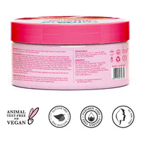 mCaffeine Brightening Raspberry Body Scrub | Tan Removal | AHAs - Lactic & Glycolic Acid, Niacinamide | Vitamin C Rich for Brighter, Soft Skin | Remove Dry, Dead Skin | Fruity Berries Aroma - 175g