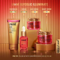 LAKMÉ Glycolic Illuminate Serum with 1% Glycolic Acid Reduces Dullness & Improves Texture, 15ml