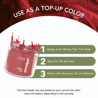 paradyes Top-Up Semi-Permanent Rubra Red Diy Conditioner Based Hair Colour, 120 Gm,All,Unscented,1 Count