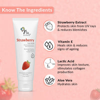 Fixderma Strawberry Face Wash with Vitamin E & Strawberry Extract | Face Wash & Face Cleanser | Face Wash for Oily Skin (All Type Skin) | Face Wash for Women & Men - 75g