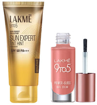 Lakmé Sun Expert & Lakmé 9To5 Primer + Gloss Nail Colour