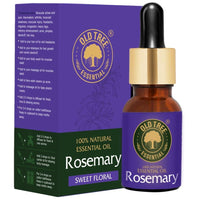 Old Tree Rosemary Essential Oil for Hair Growth for Women & Men (15ml) - Pure and Natural Oil with Dropper for Skin, Body, Diffuser, Aroma Therapy & Relaxation