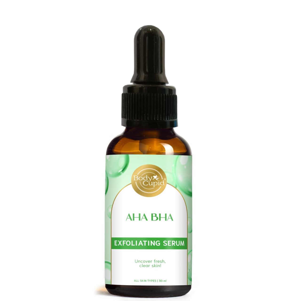 Body Cupid AHA BHA Serum - Exfoliate, Clear Pores, and Revitalizes Skin | 30 ml | All Skin types