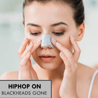 HipHop Skincare Charcoal Nose Strips Combo for Men & Women, Blackhead & Whitehead Remover, Pore Cleanser - Pack of 2 (3 Strips each)