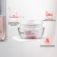 Kaya Clinic Replenishing Night Cream, 50g Anti-Ageing Night Cream, Reduce Signs of Ageing, Fine Lines & Wrinkles with Niacinamide for Bright & Glowing Skin for All Skin Types