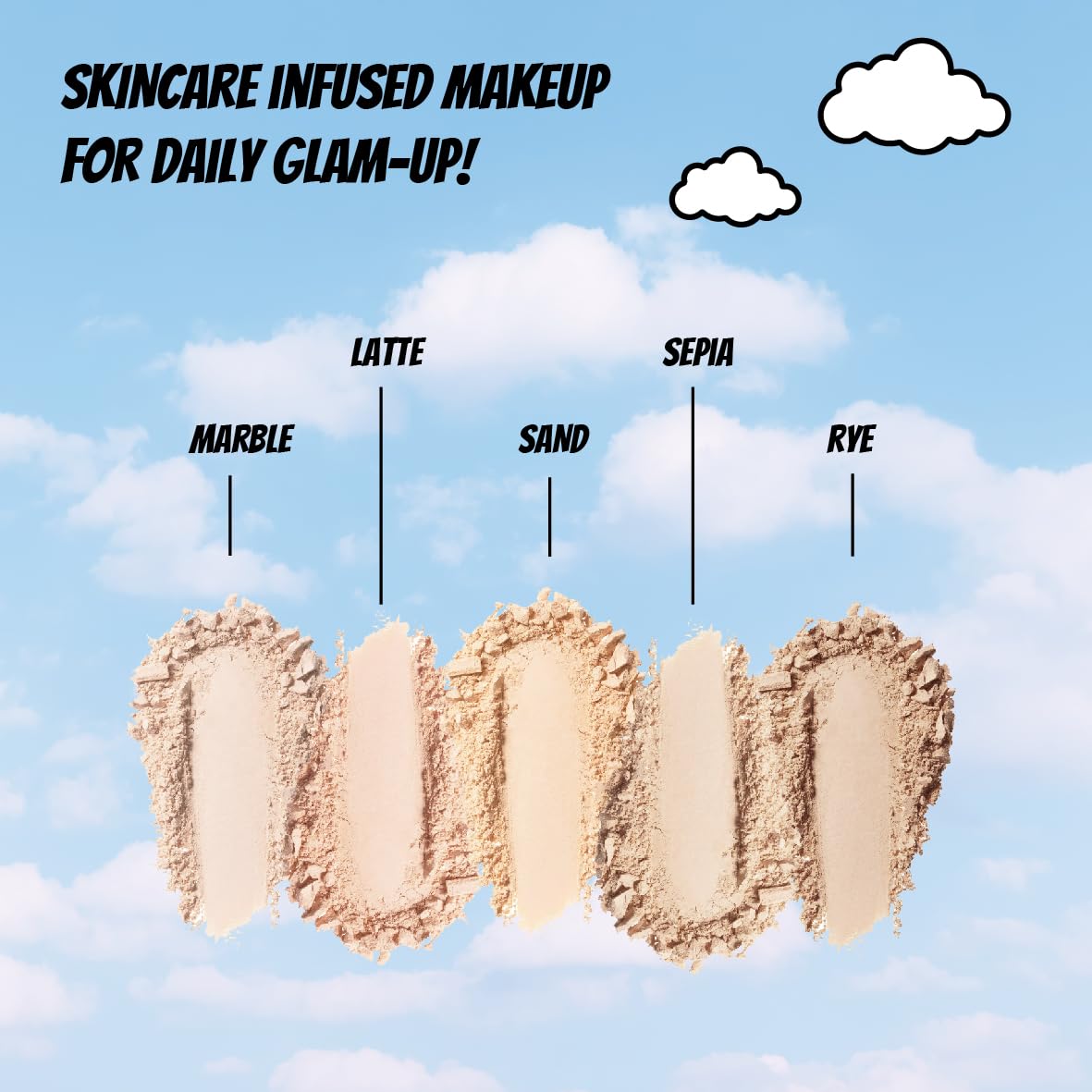 RENEE Everyday Compact Powder - Marble, Matte Finish, High Coverage, Ultralight & Silky Smooth Finish, Enriched With Vitamin C & Hyaluronic Acid, Cruelty-free Skincare Infused Makeup, 8gm