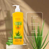 VLCC DeTan + WhiteGlo Moisturising Body Lotion SPF 30 PA+++ - 350ml | Brightens and Moisturises skin | With Cocoa, Shea Butter, Aloe Vera, and Almond Oil.