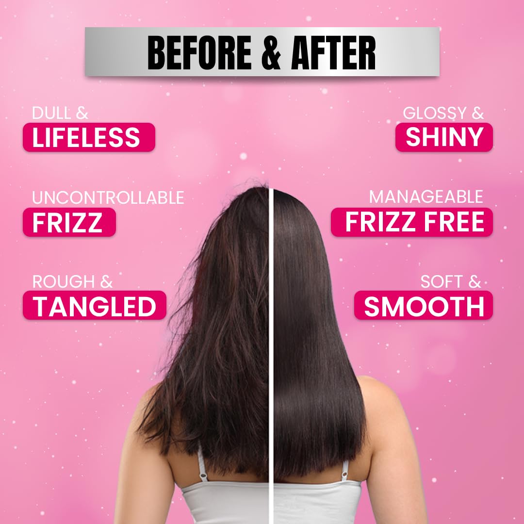 SESA Pro Shine Hair Serum For Women 2X Shine 48 hours Frizz Free For Dry Rough Hair, Smooth And Shiny With Omega 3 & Avocado, 100 ml