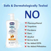 Chicco Baby Moments Gentle Body Wash And Shampoo For Rich Moisturised Skin & Soft Hair 500ml
