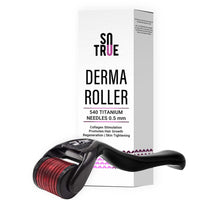 Sotrue Derma Roller For Hair Growth 0.5 mm with 540 Titanium Needles and Beardhood Hair Volumizing Powder Wax 20g