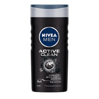 Nivea Sun Lotion, Spf 50, With Uva & Uvb Protection, Water Resistant Sunscreen Oily Skin Type For Men & Women, 75 Ml & Men Body Wash, Active Clean With Active Charcoal, Shower Gel, 250 Ml