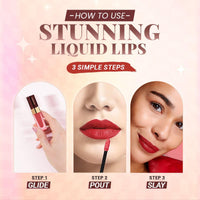 Charmacy Milano Stunning Longstay Liquid Lipstick (Bare Beauty 02) - 5.6 ml, Velvet Intense Matte Finish, 12 Hours, Smudge Proof Lipstick, WaterProof Lipstick, KissProof, One Swatch Application