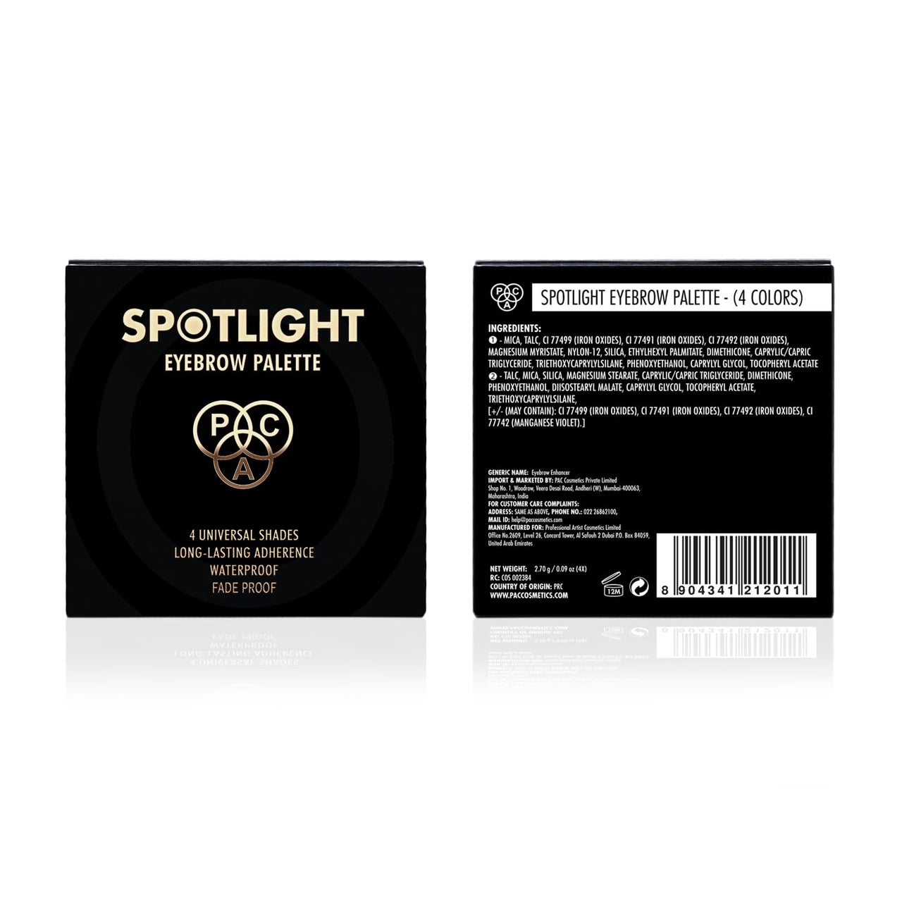 PAC Spotlight Eyebrow Palette X4