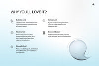 altBeauty Acne Serum with Niacinamide, Salicylic Acid, Mandelic Acid, Azelaic Acid, and Zinc | Helps with Acne and Marks, Control excess Oil & Inflamed skin | Helps Build Defense against acne | 30ml