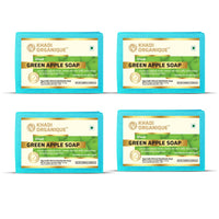 Khadi Organique Natural Herbal Green Apple Soap Pack of 4