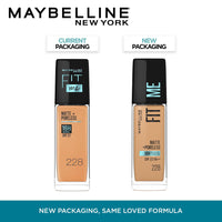 Maybelline New York Liquid Foundation, Matte Finish, With SPF, Absorbs Oil, Fit Me Matte + Poreless, 228 Soft Tan, 30 ml