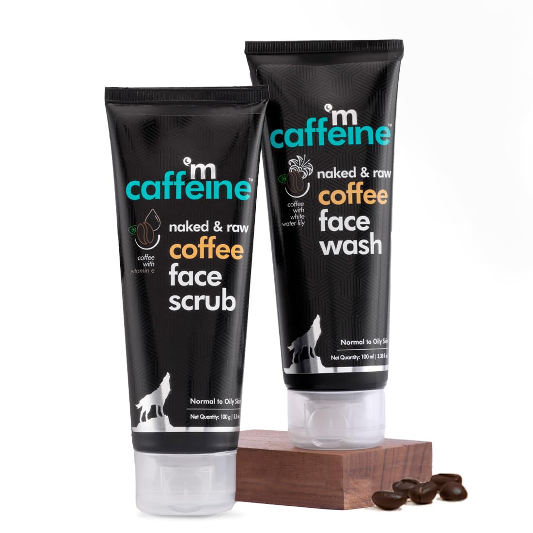 mCaffeine Coffee Anti Pollution Kit | Deep Cleanse, Blackheads Removal | Face Wash (100ml), Face Scrub(100gm) | Oily/Normal Skin | Paraben & SLS Free