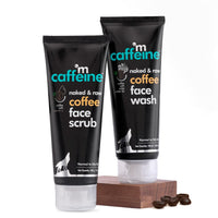 mCaffeine Coffee Anti Pollution Kit | Deep Cleanse, Blackheads Removal | Face Wash (100ml), Face Scrub(100gm) | Oily/Normal Skin | Paraben & SLS Free