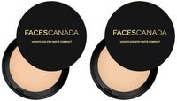 FACESCANADA Weightless Stay Matte Finish All Compact Powder, 9 g - Beige & Weightless Stay Matte Finish Compact Powder 9 g - Natural