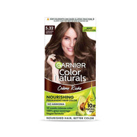 Garnier, Hair Colouring Creme, Long-lasting Colour, Smoothness & Shine, Color Naturals, Shade: 5.32 Caramel Brown, 70ml + 60g