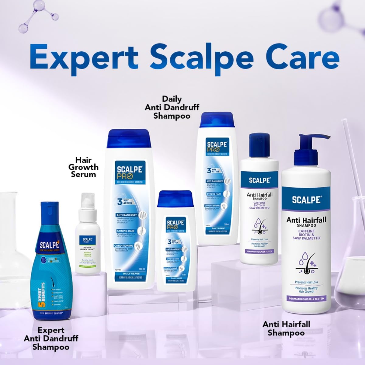 Scalpe Anti Hairfall Shampoo | Prevents hair fall and thinning |Promotes healthy hair | Paraben free shampoo | Best for men and women | 200 ml