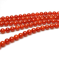 MJDCB 7A Natural Darker Red Agate Gemstone Loose Beads Round 6mm Crystal Energy Stone Healing Power for Jewelry Making