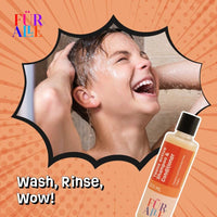 FurAlle Teens Active Shampoo & Conditioner | 2-in-1 Hair Care with Aloe Vera, Argan Oil, Biotin, Amla & Onion Extract | Repair, Strengthens & Healthy Hair for Boys & Girls| 200ml