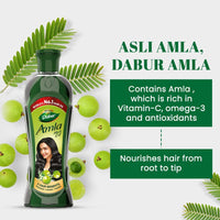 Dabur Amla Hair Oil - 550 ml | For Strong, Long and Thick hair | Nourishes Scalp | Controls Hair Fall, Strengthens Hair & Promotes Hair Growth