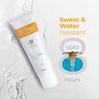 Brinton Healthcare UvDoux Face & Body Sunscreen gel with SPF 50 PA+++ in Matte Finish and Oil Free Formula| Water Resistant Sunscreen| Protection against UVA/UVB Rays (75 ml)