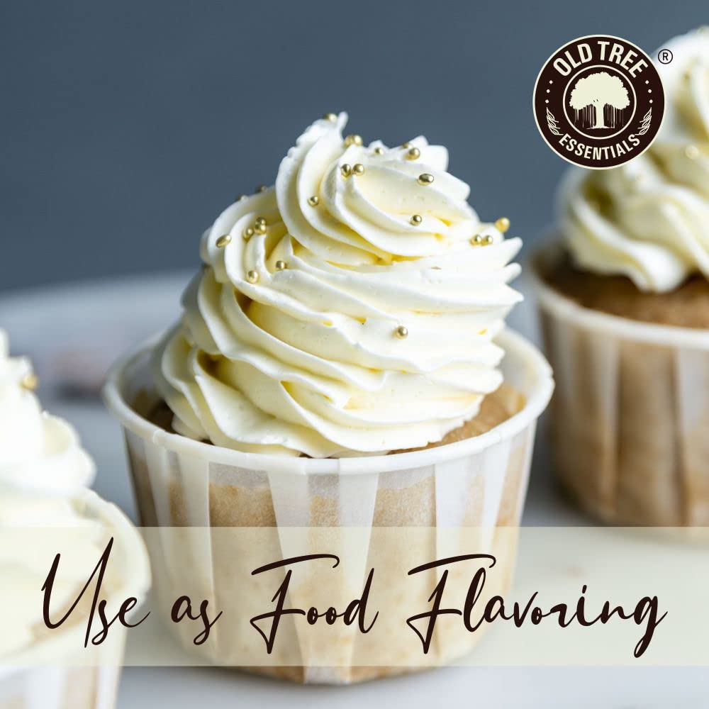 Old Tree Vanilla Essential Oil for Home Fragrance (30ml) - Essential Oil for Skin, Face, Hair, Diffuser, Candle Making - Pure Vanilla Scent Oil with Dropper for Aromatherapy & Relaxation