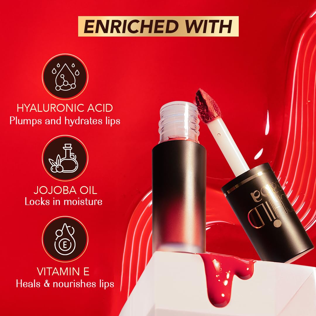 LoveChild Masaba Pocket Liquid Lipstick, Pack of 3 Transfer-Proof, Hydrating Matte Shades with Free Pouch, Hyaluronic Acid, Jojoba Oil & Vitamin E for Long-Lasting, Nourished Lips, Combo 5, 5.4ml