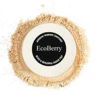 EcoBerry Tinted Face Powder For Everyday No Makeup Look, Talc Free, Hypoallergenic, Sensitive Skin 100% Pure, Organic | Natural | Alcohol Free | Preservative Free | Chemical Free | Vegan,Beige