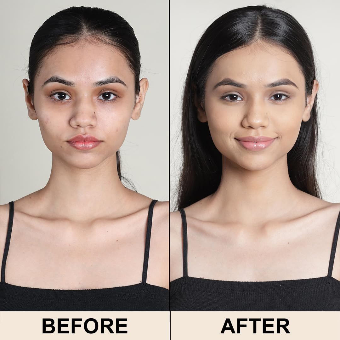 FLiCKA Cover Story Liquid Light Weight Natural Concealer With Full Coverage For Women| Contains SPF, Argan & Avacado Oil| Concealer For Face Makeup, 01.1 Warm Ivory, 8.5ml