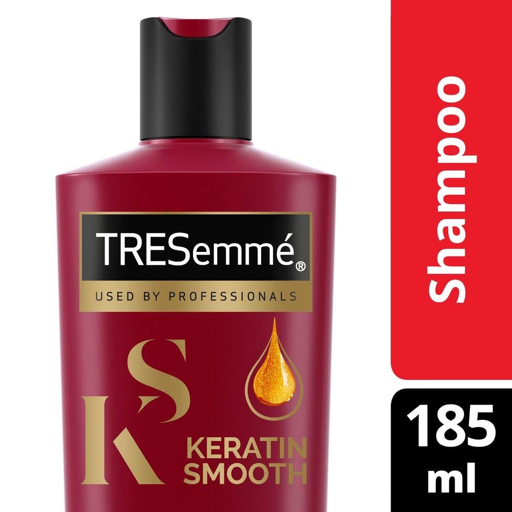 Tresemme Keratin Smooth Shampoo, 580Ml And Tresemme Keratin Smooth Shampoo, 185Ml