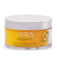 Lotus Organics+ Precious Brightening Cleansing Balm | 100% Organic White Peony | Sulphate & Paraben Free | All Skin Types | 50g