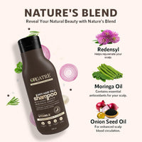 Orgatre Anti Hair Fall Shampoo For Men & Women For Hair Fall Dry & Frizzy Hairs| Sulphate Free Paraben Free Chemical Free Powered With Redensyl - 250 Ml