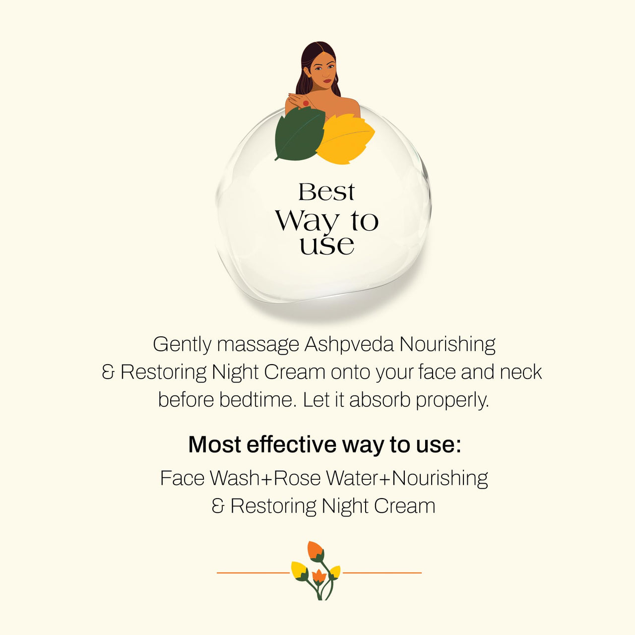 Ashpveda Nourishing & Restoring Night Cream with Saffron & Sandalwood | Refined Skin Complexion Cream For Women & Men | Reduces Fine Lines & Wrinkles (50 gm)