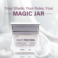 Hilary Rhoda Magic Jar Colour Changing Foundation Cream For All Skin Types | Buildable Coverage | Long Lasting & Weightless Formula | Crease-Free Foundation | Cruelty-Free | Satin Finish | 30G