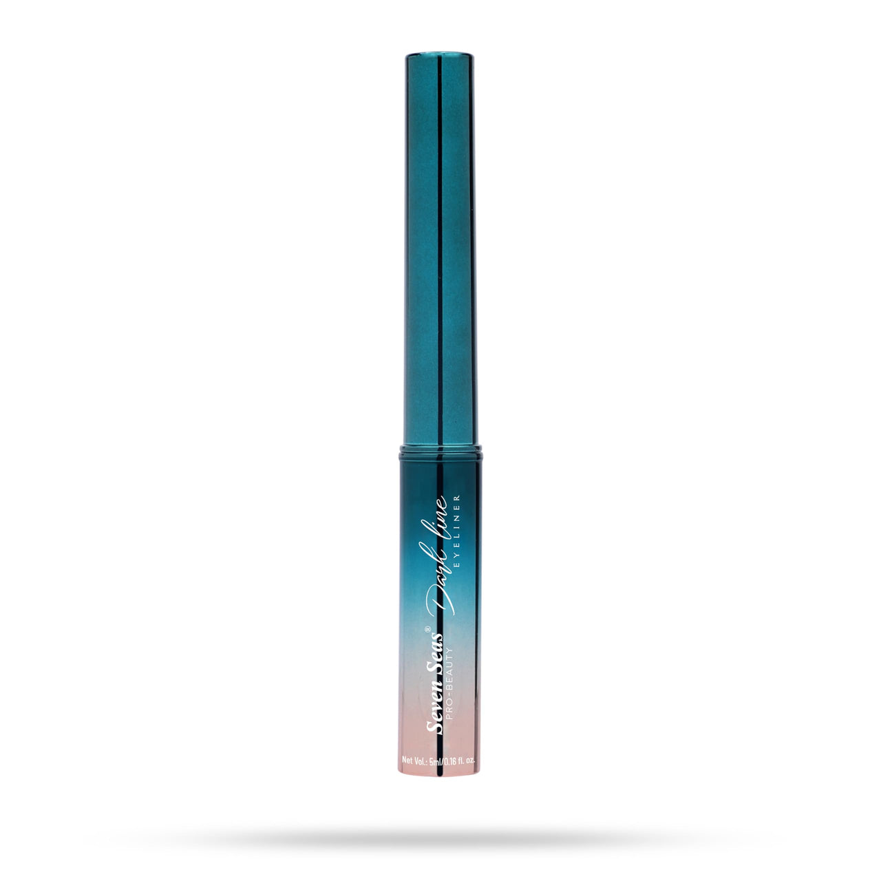 Seven Seas Dark Line Eye Liner Waterproof Liquid Black Eyeliner | Smudge Proof Transfer Proof | Eye Liner for Eye Makeup | Black, 5ml