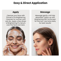 ThriveCo Skin Brightening PRO Serum For Women with Probiotic Rice Water, Vit C, Kojic Acid, Alpha Arbutin & Glutathione | Anti-ageing, Boosts Collagen, Clears Skin & Removes Dark Spots | 30ml