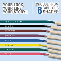 Glamveda Super Matte Liquid Eyeliner – Blue, Smudge-Proof, Waterproof, Quick Drying | 24-Hour Long Stay | Smooth Application | Bold, Clean, Smudge-Free Look